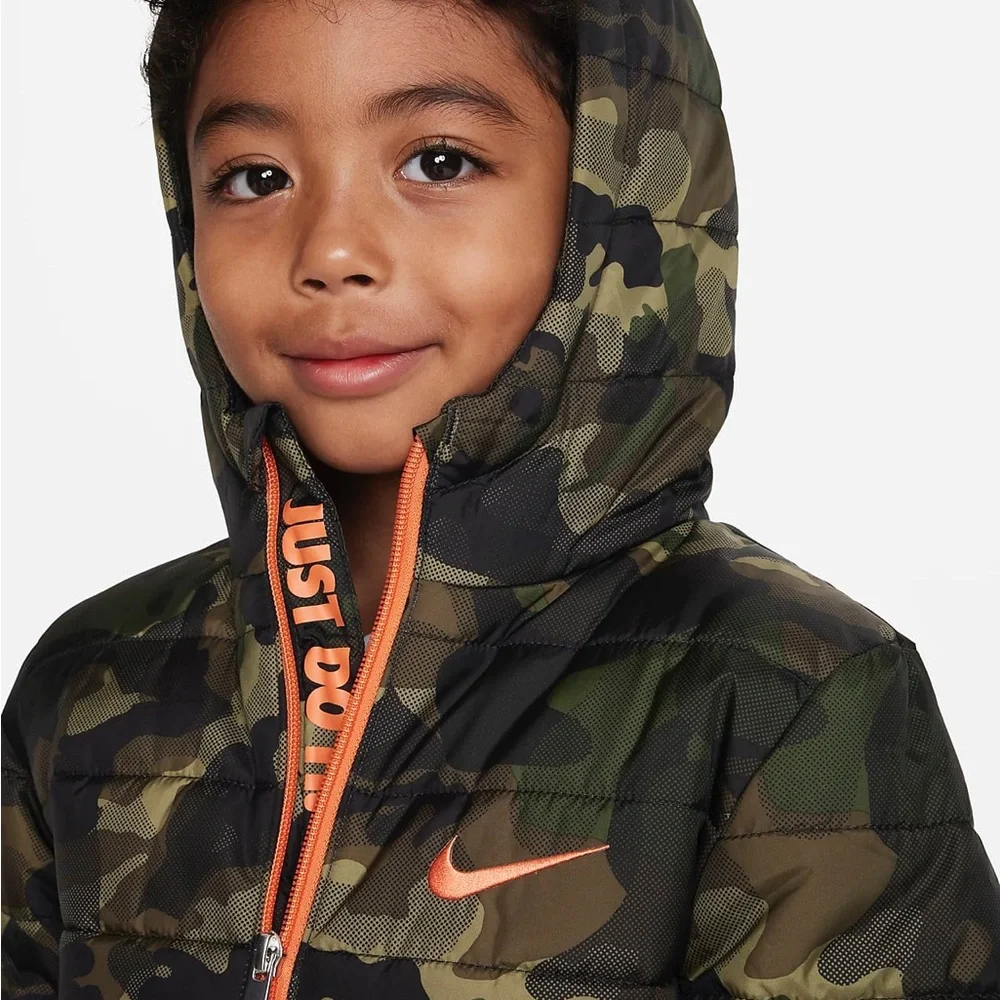 Nike Essential Padded Army Camo Hooded Jacket